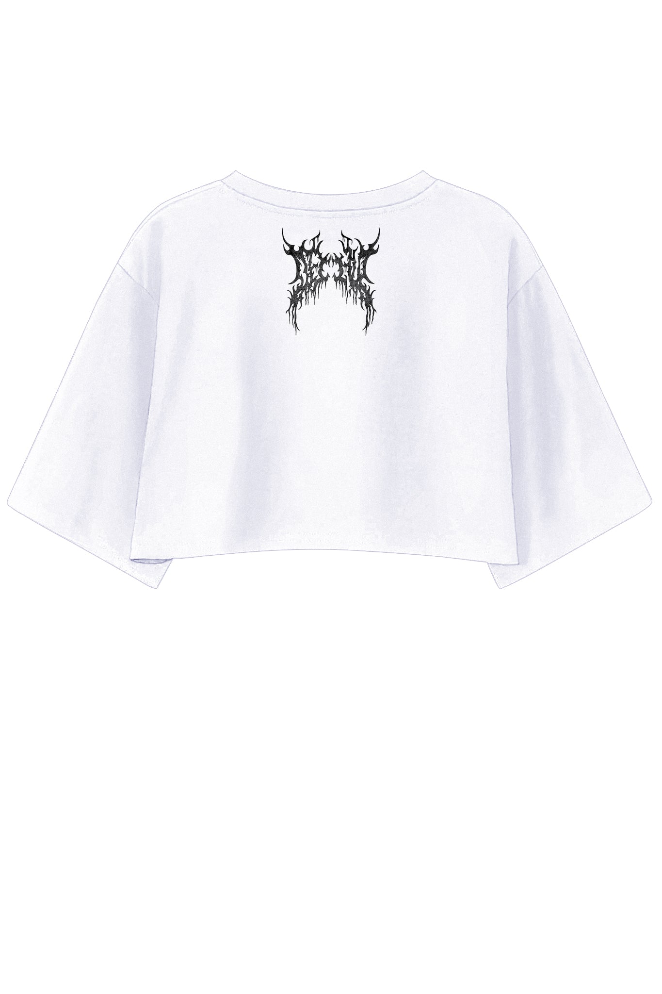FALLEN WHITE CROP-TOP