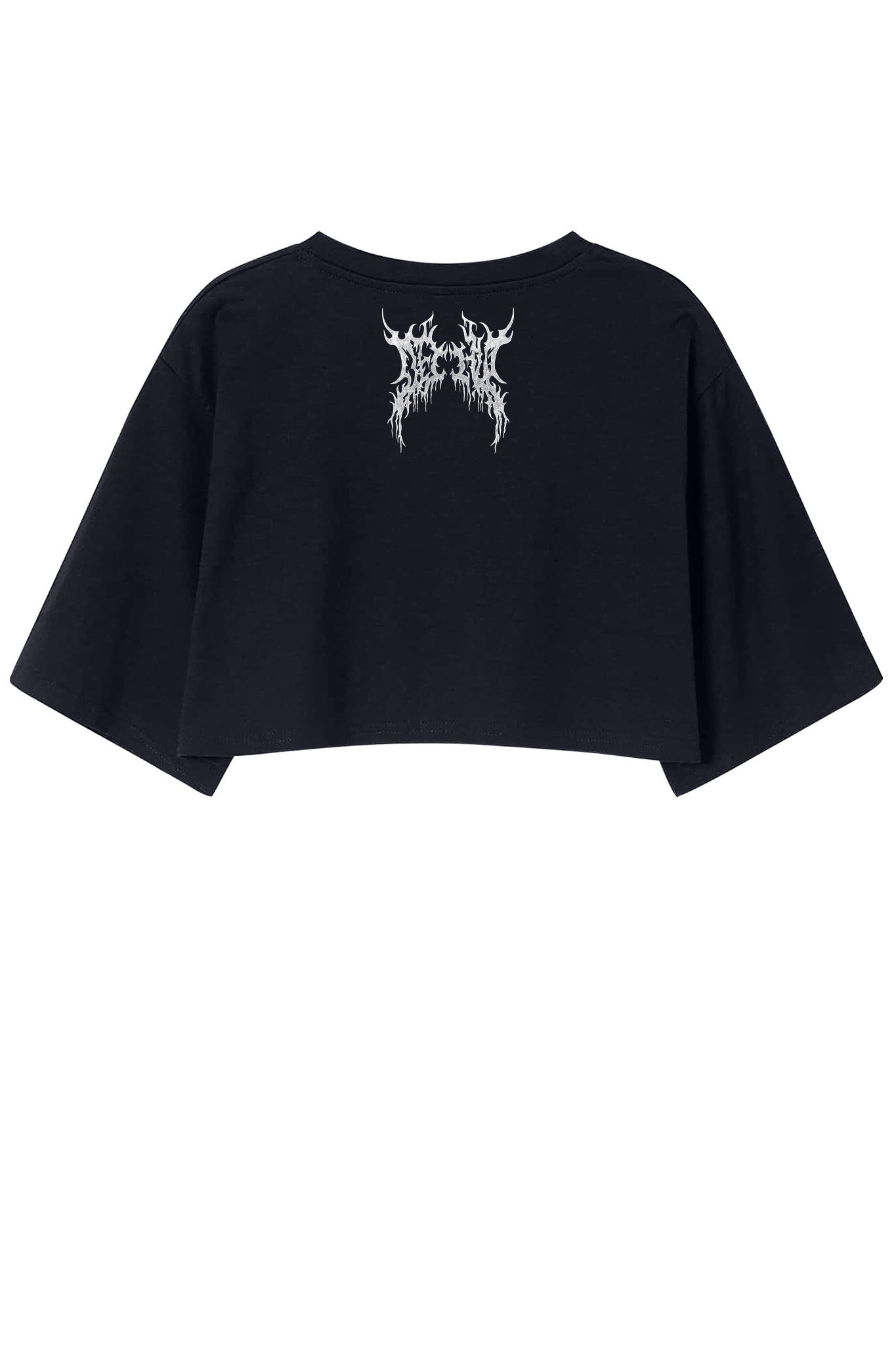 FALLEN BLACK CROP-TOP