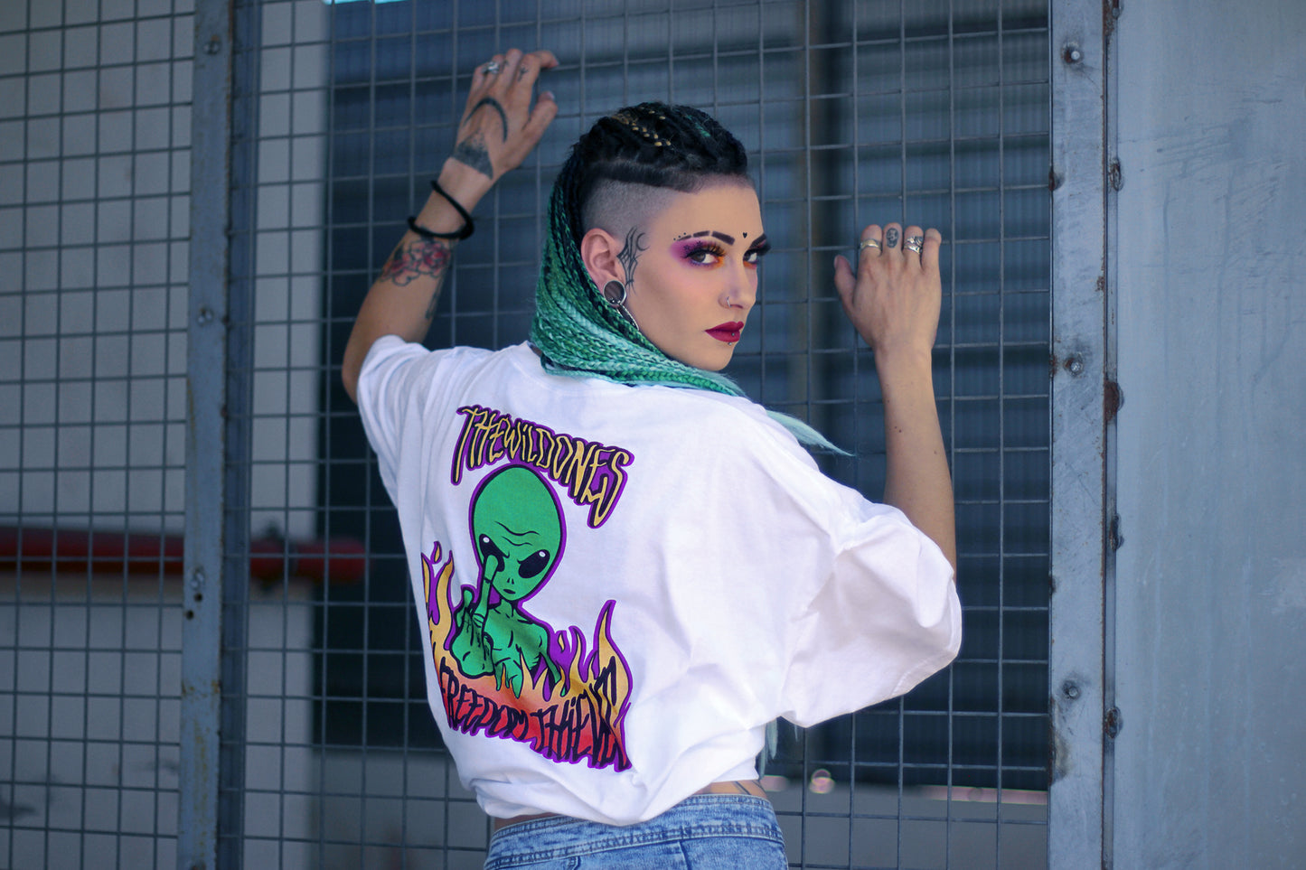 ALIEN CODES WHITE T-SHIRT