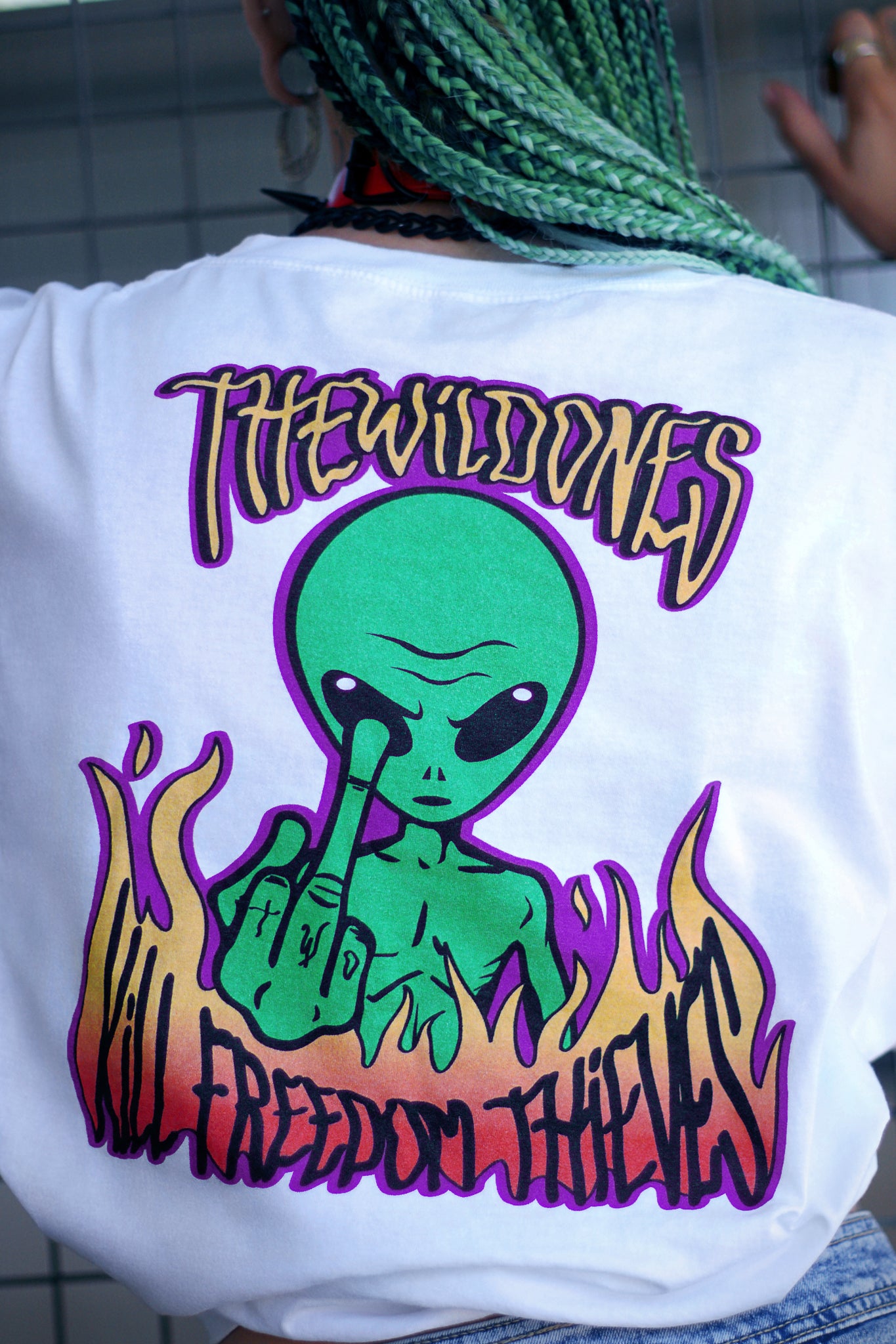ALIEN CODES WHITE T-SHIRT