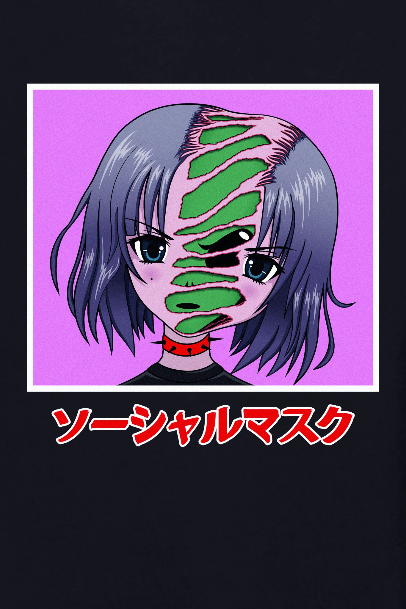 SOCIAL MASK CROP-TOP