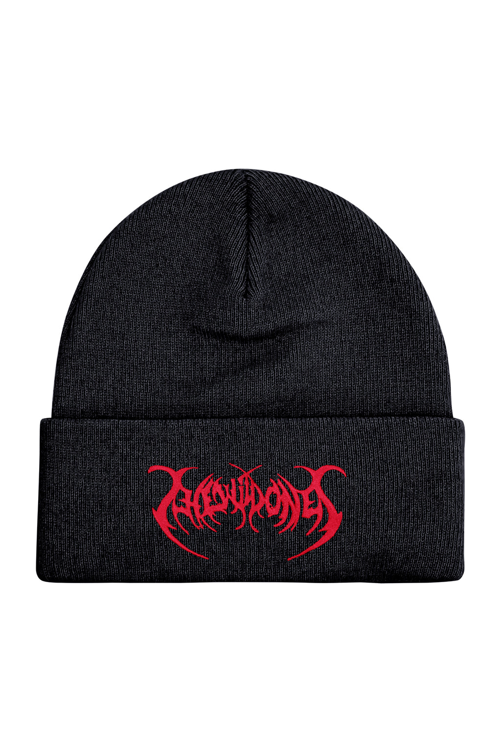 BLACK & RED BAT BEANIE